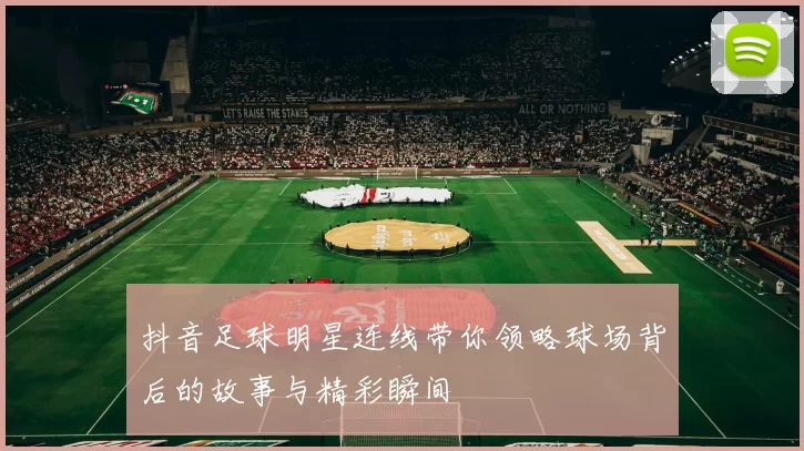 抖音足球明星连线带你领略球场背后的故事与精彩瞬间