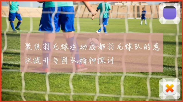 聚焦羽毛球运动成都羽毛球队的意识提升与团队精神探讨