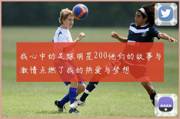 我心中的足球明星200他们的故事与激情点燃了我的热爱与梦想